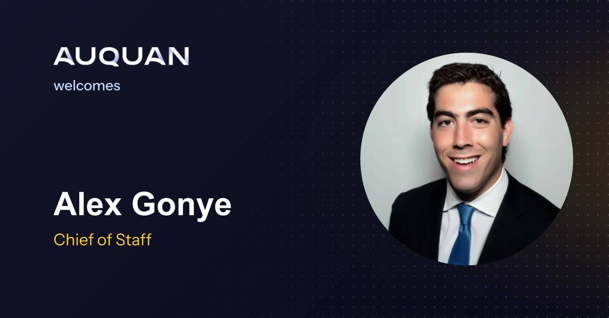 Auquan Welcomes Alex Gonye as a Chief of Staff: Driving innovation and strategy in finance