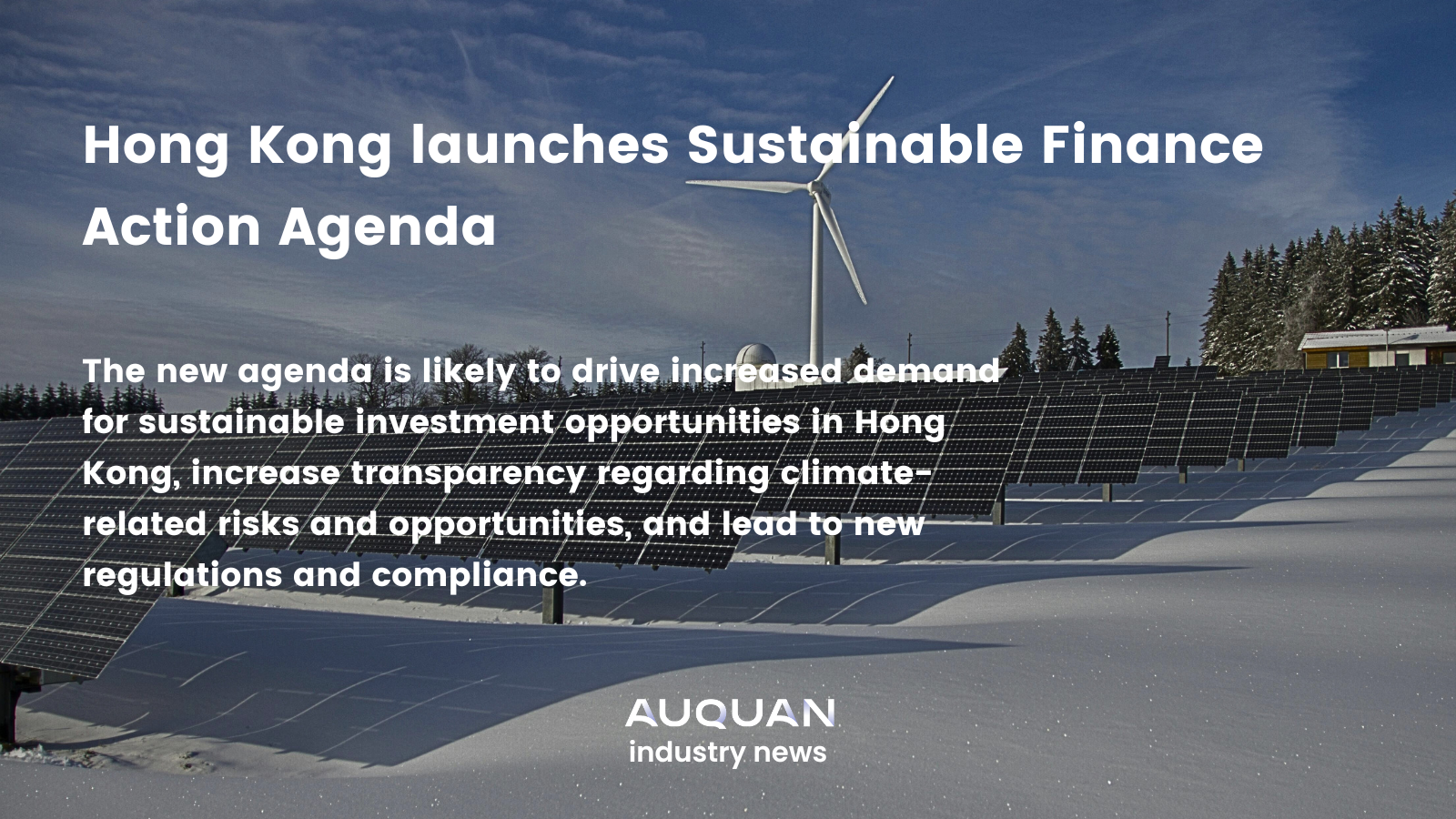 Hong Kong launches Sustainable Finance Action Agenda